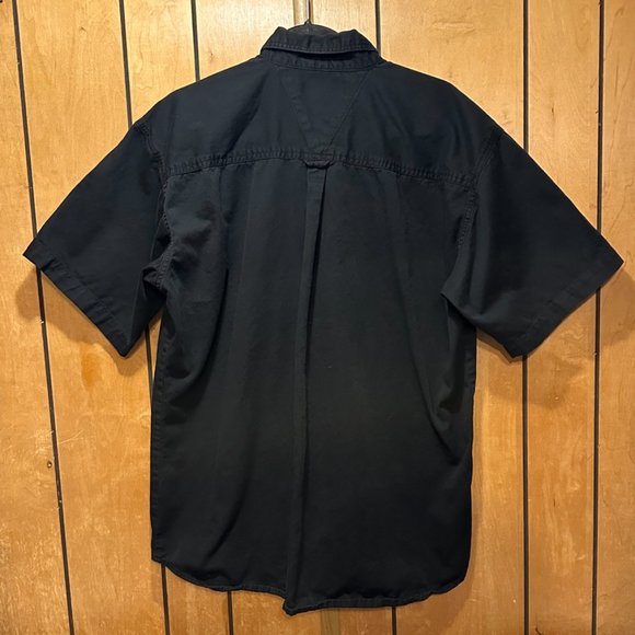 Canyon Guide Outfitters Mens Black Button-Up Short Sleeve - Large - Picture 2 of 9